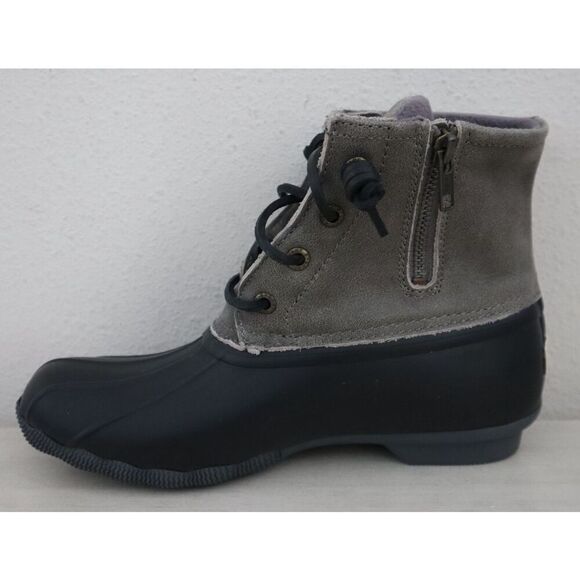 Sperry Top-Sider STS81732 Women's 7M Black/Gray Saltwater Core Duck Boots - Picture 4 of 12
